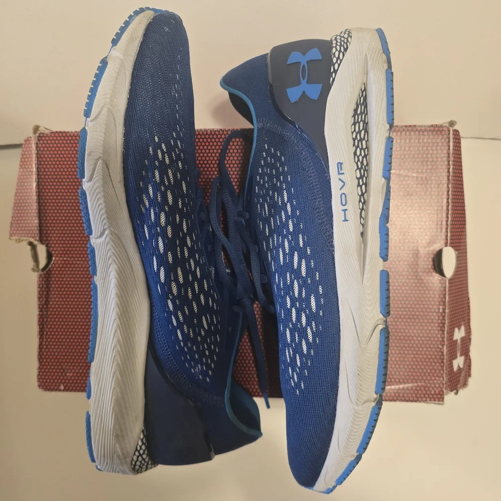 UNDER ARMOUR UA HOVR SONIC 3 Blue Running Shoes Casual Sneakers Gym Mens Size 14